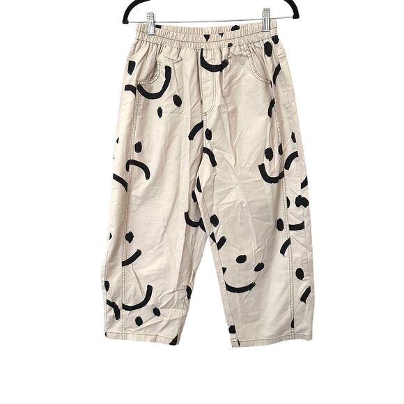 JAPANESE BRAND‎ Smiley Graphic Wide Leg Pant ONE SIZE - Picture 1 of 4